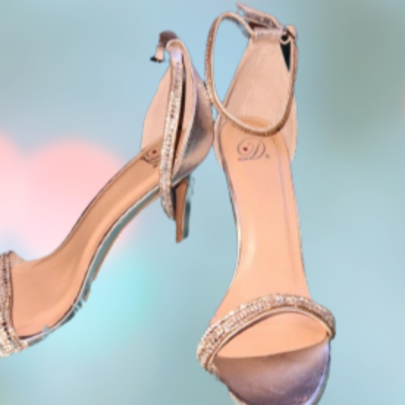 D ❤️ strappy heels Rhinestone ankle strap Stiletto Heels - Picture 2 of 13